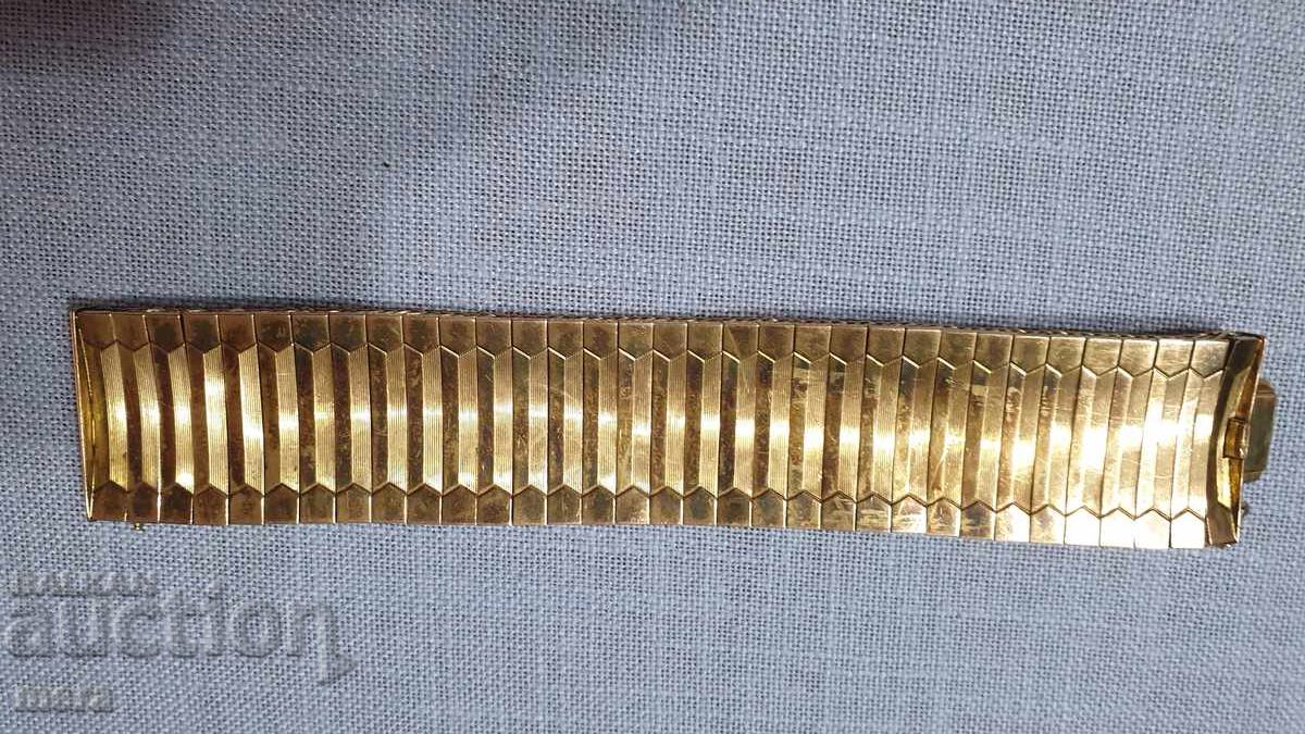 Κομψό επιχρυσωμένο βραχιόλι vintage