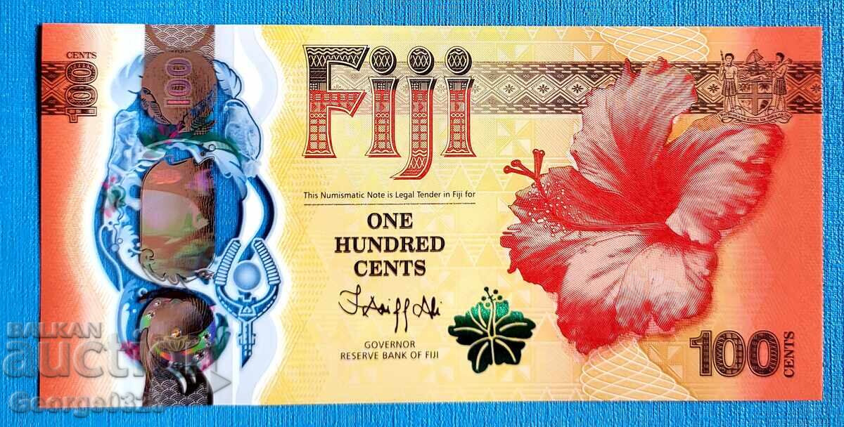 Fidzhi 2023 100 tsenti UNC Nouă Polimer Dragon cu preț 35.99 BGN | € 18.40