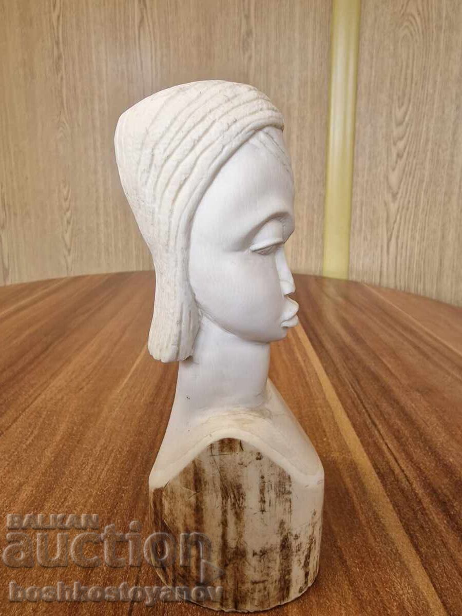 Ivory statuette 20 cm. 888 gr - 5
