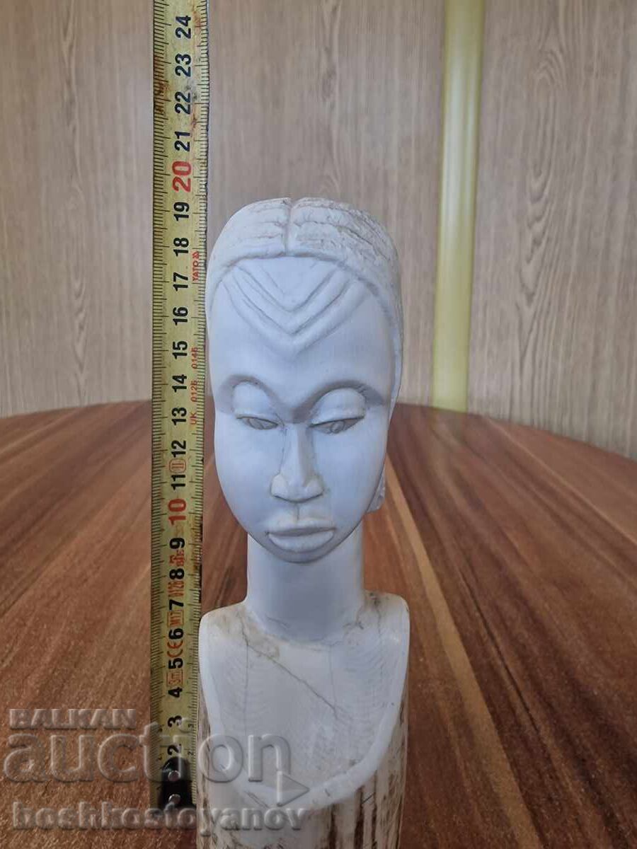 Ivory statuette 20 cm. 888 gr - 6