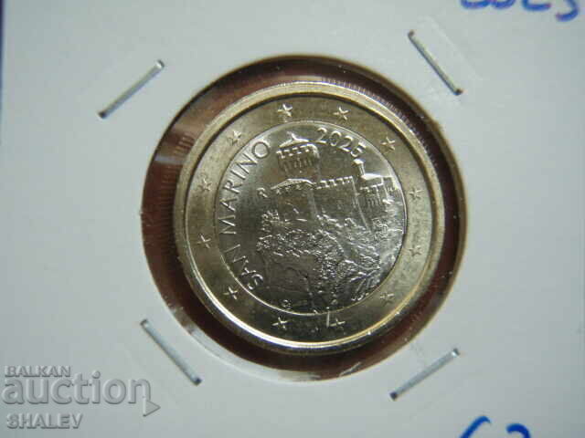 Licitație 1 Euro 2025 San Marino (1 euro San Marino) - Unc Licitație 1 Euro 2025 San Marino (1 euro San Marino) - Unc