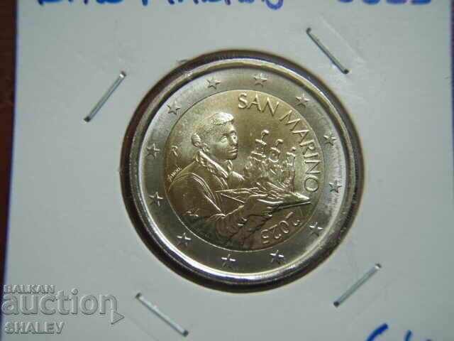 Аукцион 2 Euro 2025 San Marino (2 евро Сан Марино) - Unc