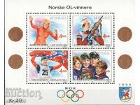 1989 Νορβηγία. Χειμερινοί Ολυμπιακοί Αγώνες - χρυσοί μεταλλιούχοι. Μπλοκ