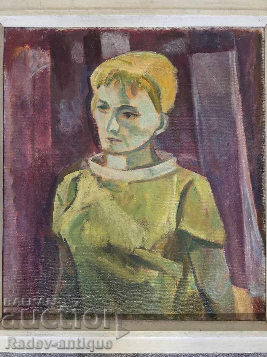 Delivery of Portrait of VERA NEDKOVA by artist Lilyana Dicheva - painting 65x50