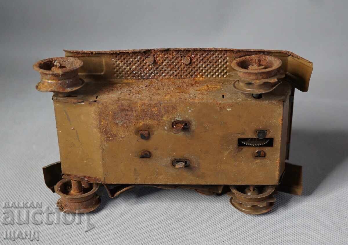 Old German Metal Mechanical Toy Model Tank - 5