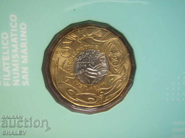 5 euro 2016 San Marino "Miserecordia" coincard /San Marino/ 5 euro 2016 San Marino "Miserecordia" coincard /San Marino/