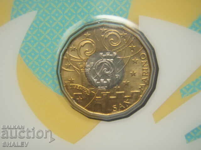5 euro 2016 San Marino "Miserecordia" coincard /Сан Марино/ - 7