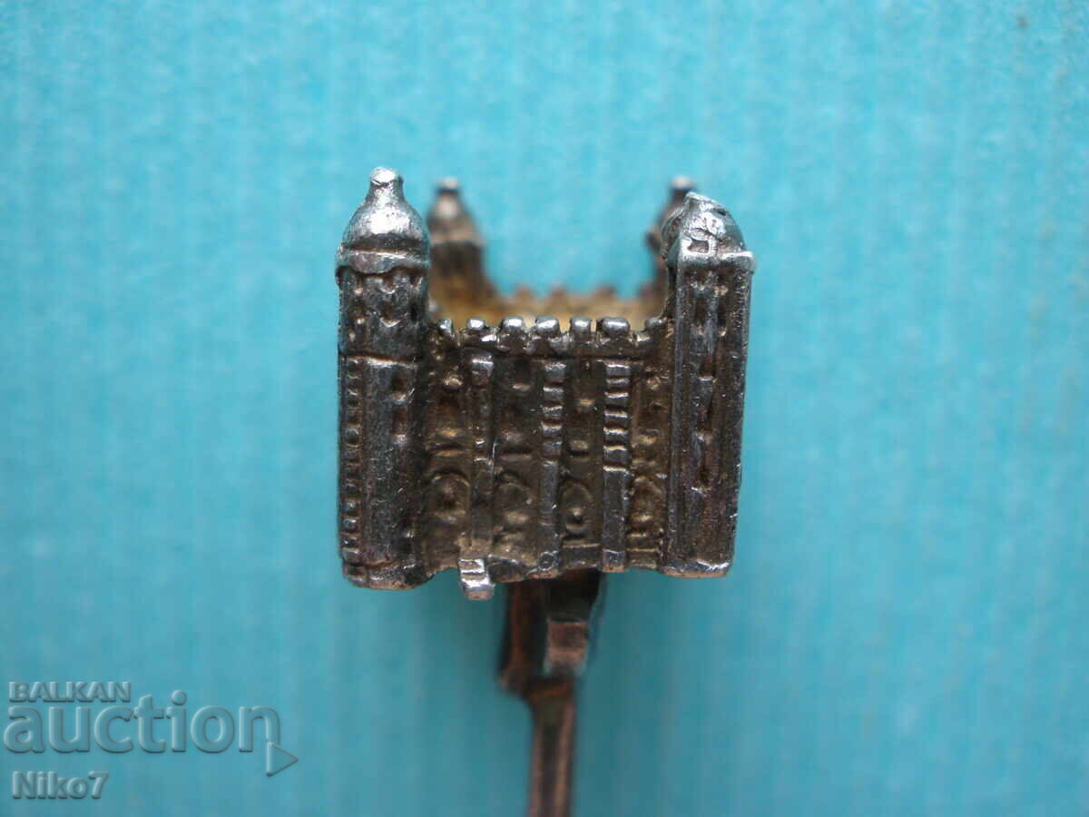 Παλιό, αγγλικό, ασημένιο κουταλάκι-"Κάστρο Windsor" - 6 Παλιό, αγγλικό, ασημένιο κουταλάκι-"Κάστρο Windsor" - 6