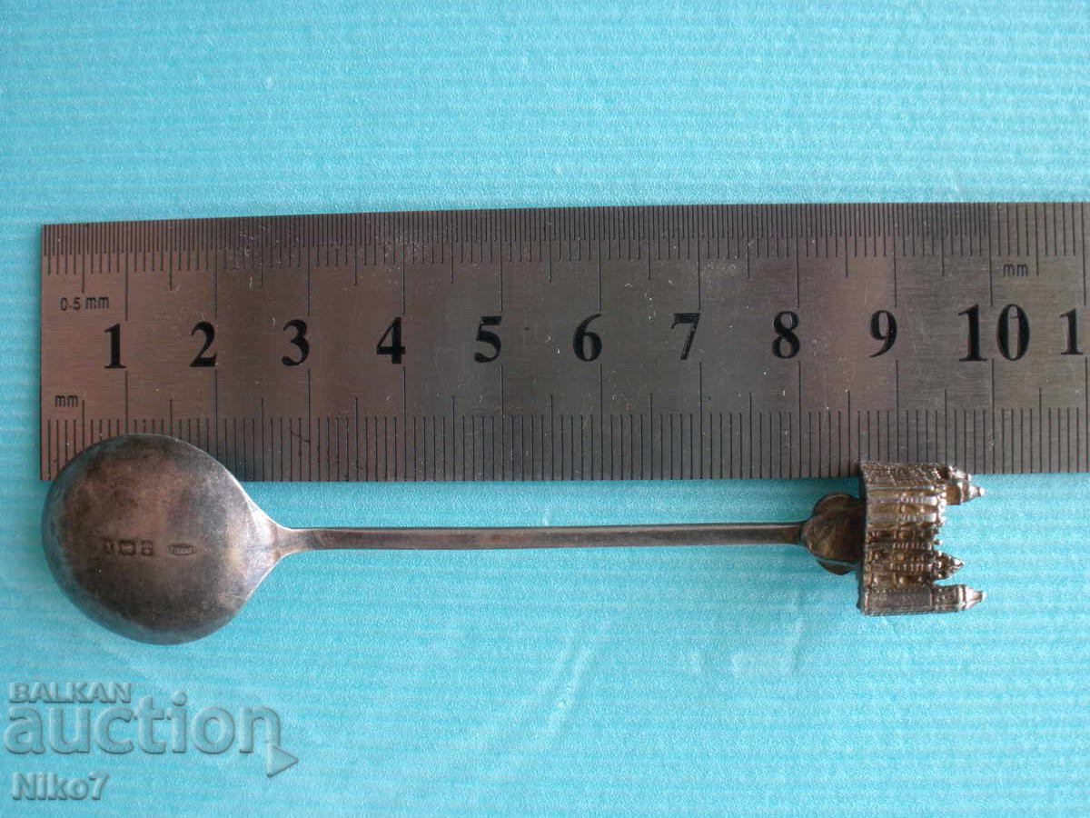 Παλιό, αγγλικό, ασημένιο κουταλάκι-"Κάστρο Windsor" - 7 Παλιό, αγγλικό, ασημένιο κουταλάκι-"Κάστρο Windsor" - 7