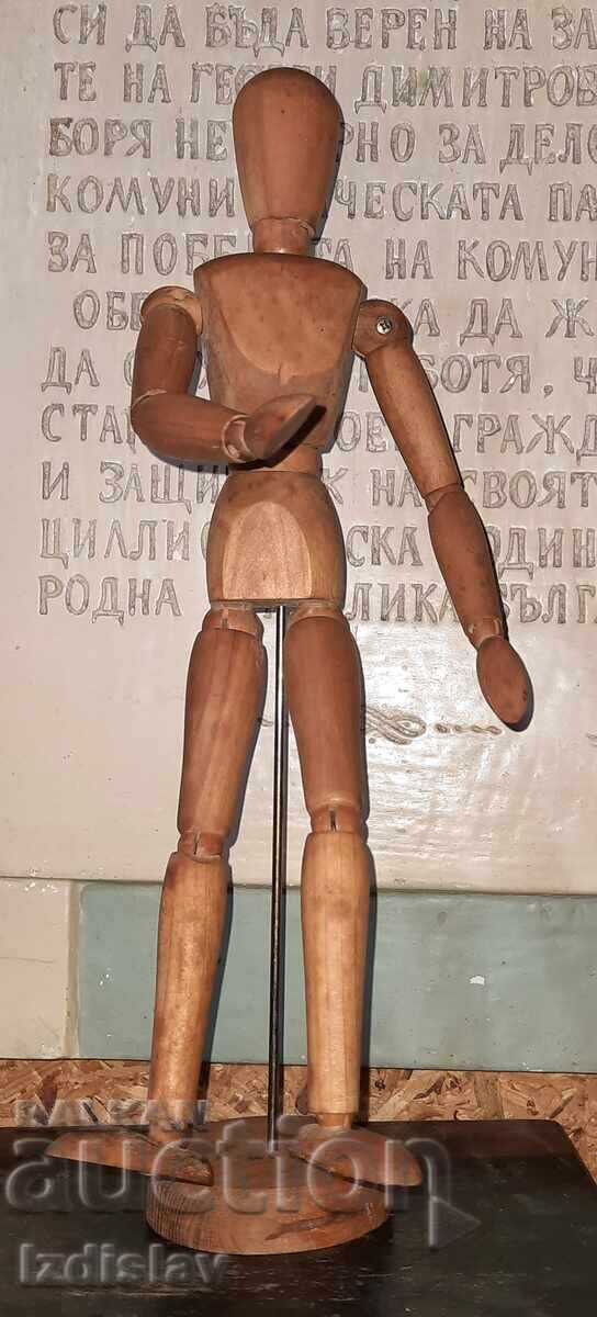 Wooden doll human body model