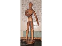 Wooden doll human body model