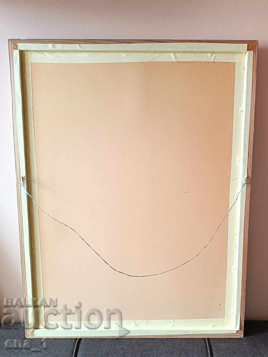 Великолепен акварелен натюрморт в рамка, подписан - 7