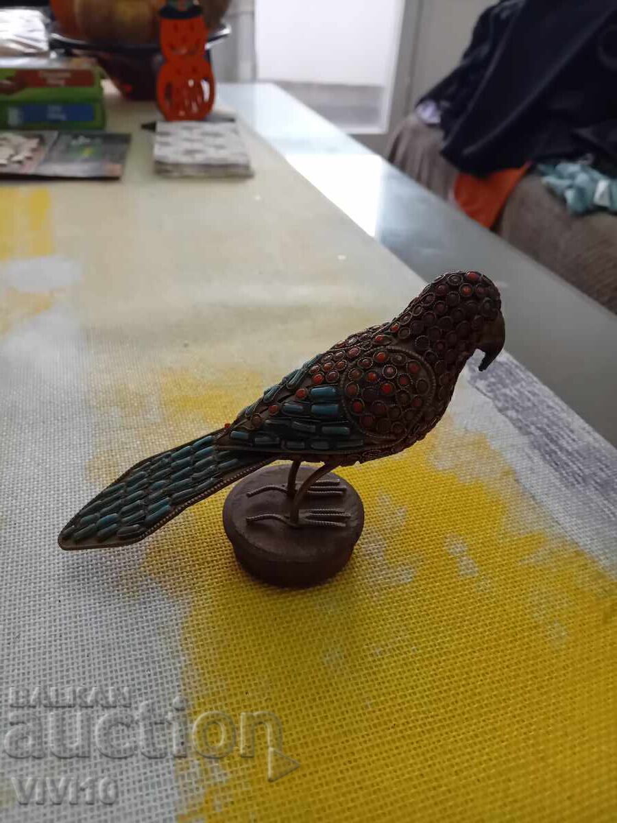 Statuetă veche, alamă, Tibet