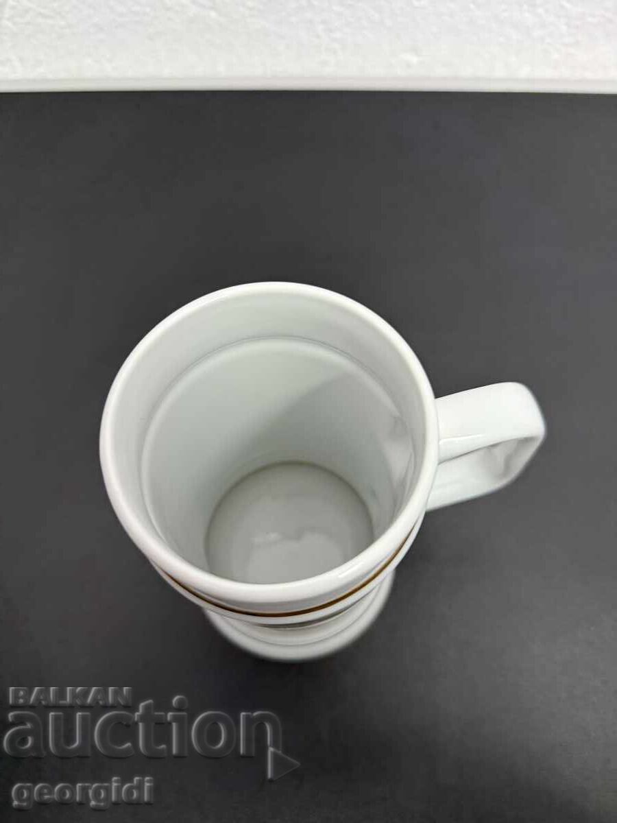 Κεραμική κούπα με ψαράδικα μοτίβα / πέστροφα. №7591 - 6