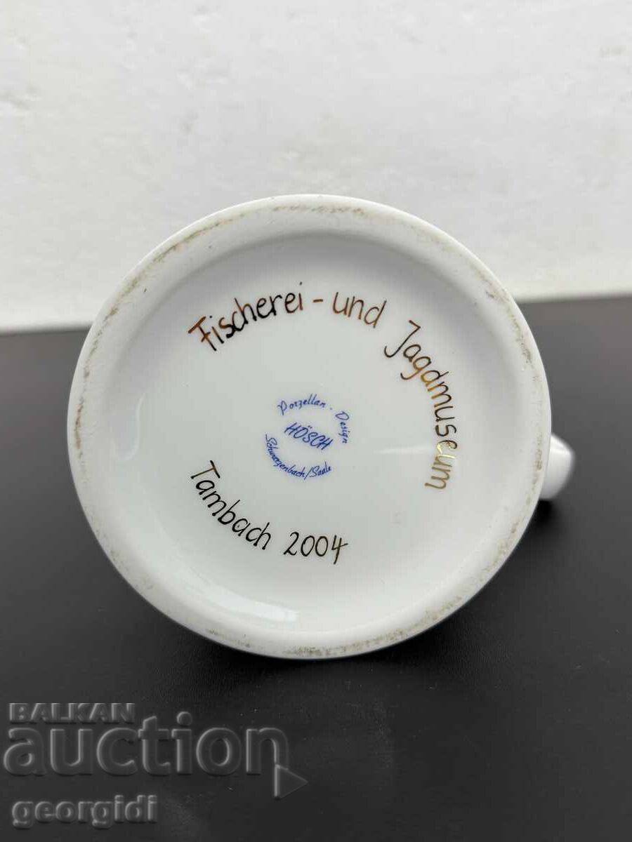 Κεραμική κούπα με ψαράδικα μοτίβα / πέστροφα. №7591 - 7