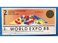 Australia 1988 2 dolari expozitie UNC Nouă