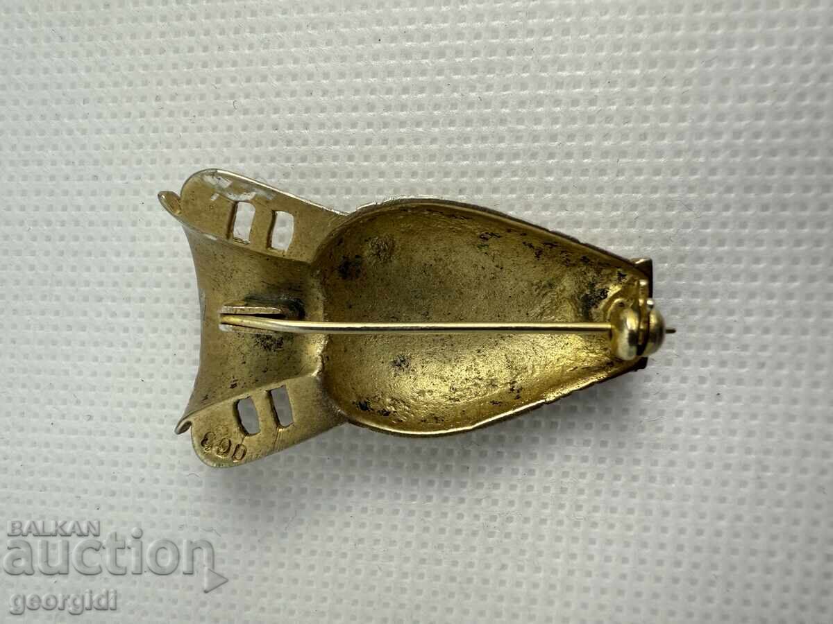 Silver brooch in the shape of an amphora / urn. №7594 - 6