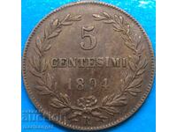 San Marino 1894 5 centesimi - rar