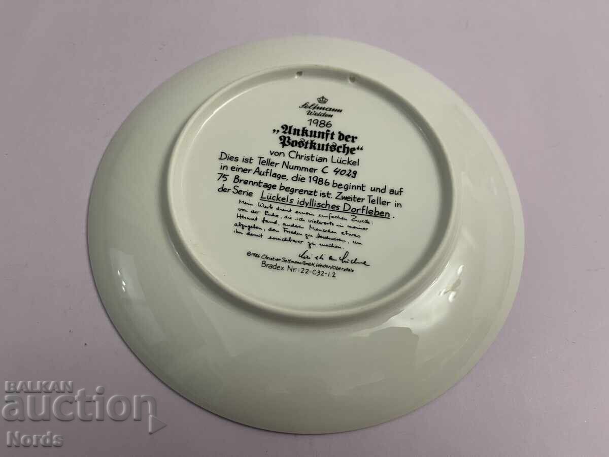 Christian Luckel Porcelain Plate for Collection with Certificate - 5 Christian Luckel Porcelain Plate for Collection with Certificate - 5