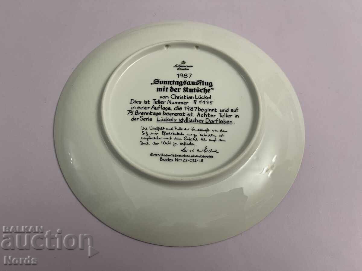 Christian Luckel Чиния за колекция със сертификат - 5