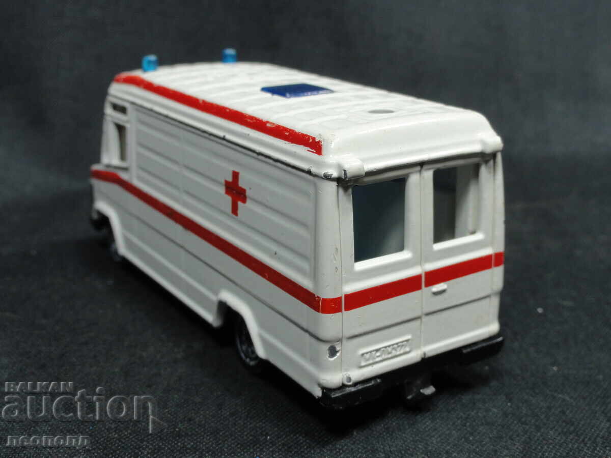 Auction  OLD RETRO METAL CAR SIKU GERMANY MERCEDES AMBULANCE