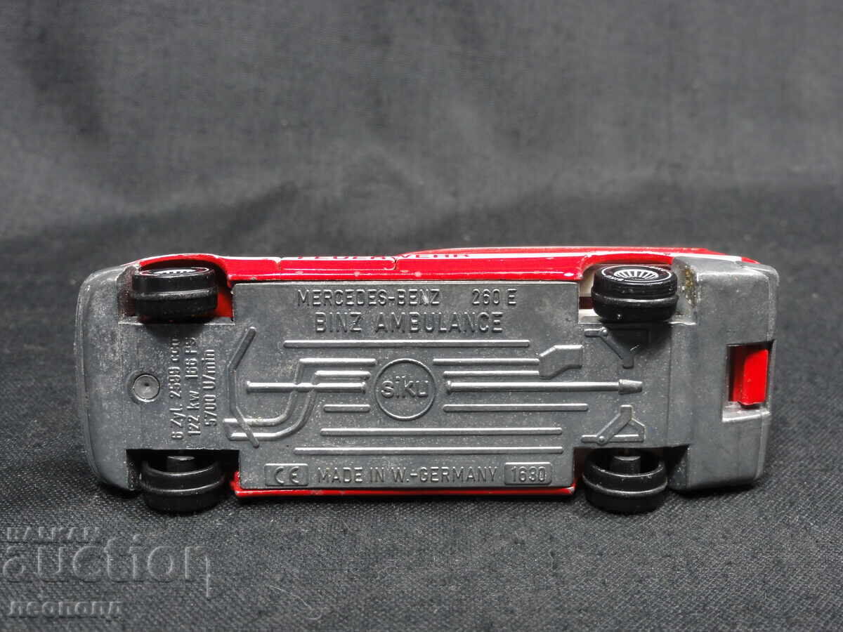 Delivery of OLD RETRO METAL CAR SIKU GERMANY MERCEDES AMBULANCE Delivery of OLD RETRO METAL CAR SIKU GERMANY MERCEDES AMBULANCE