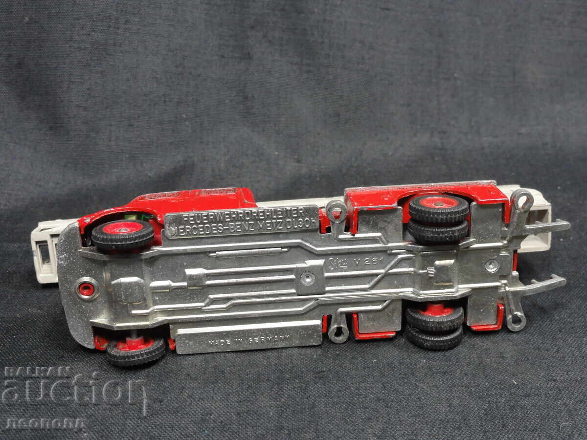 ΠΑΛΑΙΟ ΜΕΤΑΛΛΙΚΟ ΡΕΤΡΟ ΑΜΑΞΙ SIKU GERMANY MERCEDES ΠΥΡΟΣΒΕΣΤΙΚΟ - 6