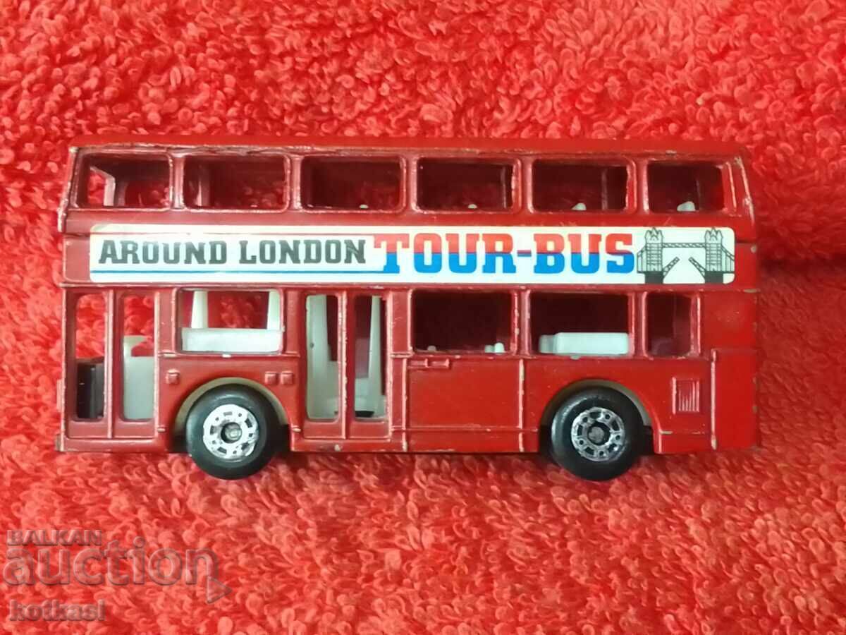 Auction  Old metal model Double-decker bus London Matchbox CHINA