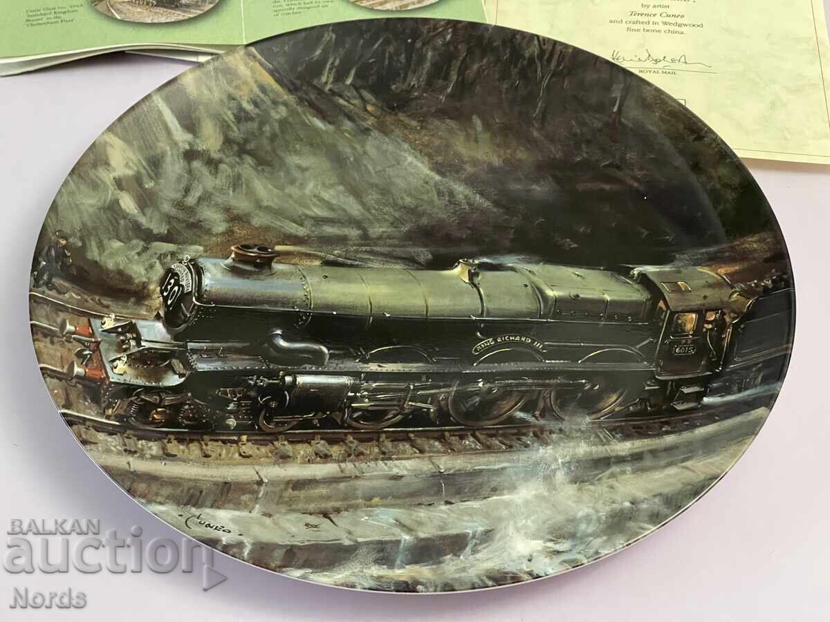 Доставка на Wedgwood.Влак.Чиния за колекция 27 см със сертификат Доставка на Wedgwood.Влак.Чиния за колекция 27 см със сертификат