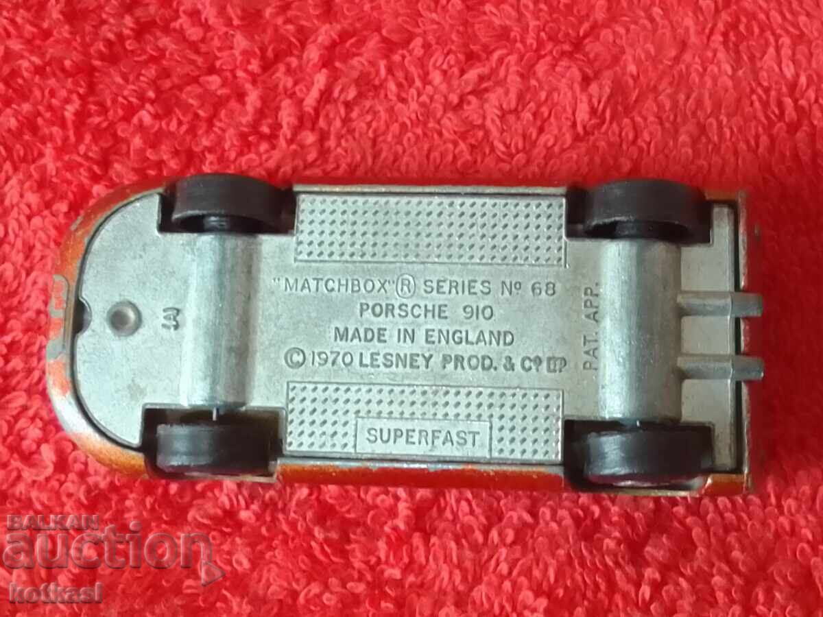 Παλιό μασίφ μεταλλικό MATCHBOX PORSCHE 910 ENGLAND PORSCHE - 7