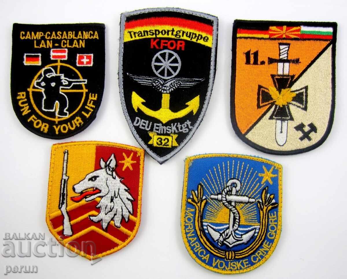 Military Patches-Emblems-Lot of 5 pieces