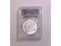 10 λέβα 2001 Άλμα σκι - PCGS PR 68 DCAM από 1 τμχ