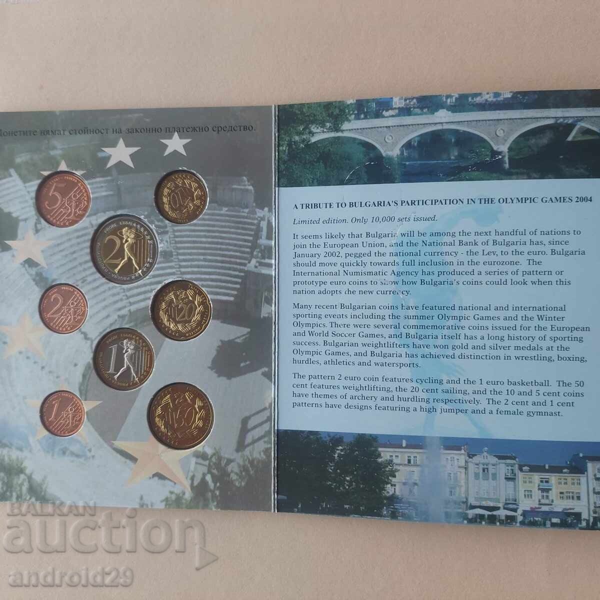 Trial Euro set Bulgaria 2004/ Coin/ UNC/ BZC - 5 Trial Euro set Bulgaria 2004/ Coin/ UNC/ BZC - 5