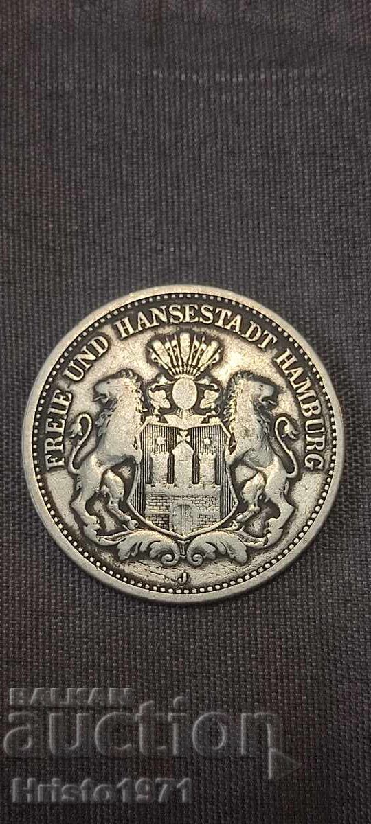 2 μάρκα 1876 Αμβούργο