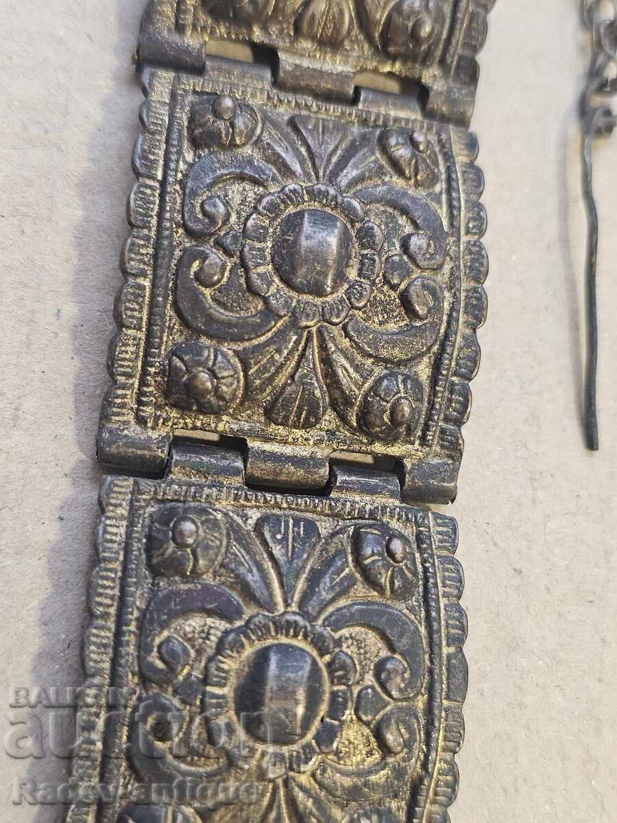 Auction 2 pieces - Revival Bulgarian bracelets with gold plating, ethnography Auction 2 pieces - Revival Bulgarian bracelets with gold plating, ethnography