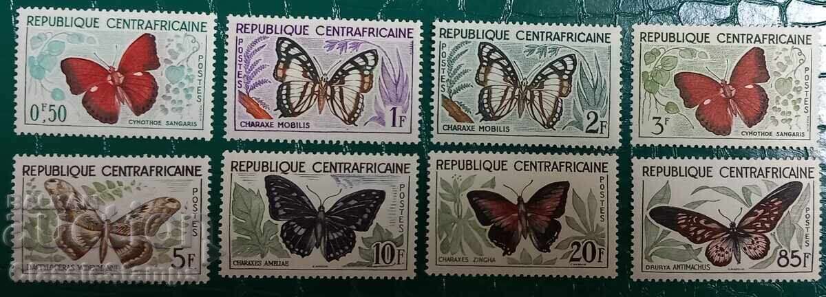 Καθαρή σειρά Κεντροαφρικανικής Δημοκρατίας πεταλούδων 1960 Καθαρή σειρά Κεντροαφρικανικής Δημοκρατίας πεταλούδων 1960