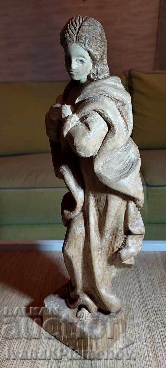 Auction  Wood carving for connoisseurs, height 36cm