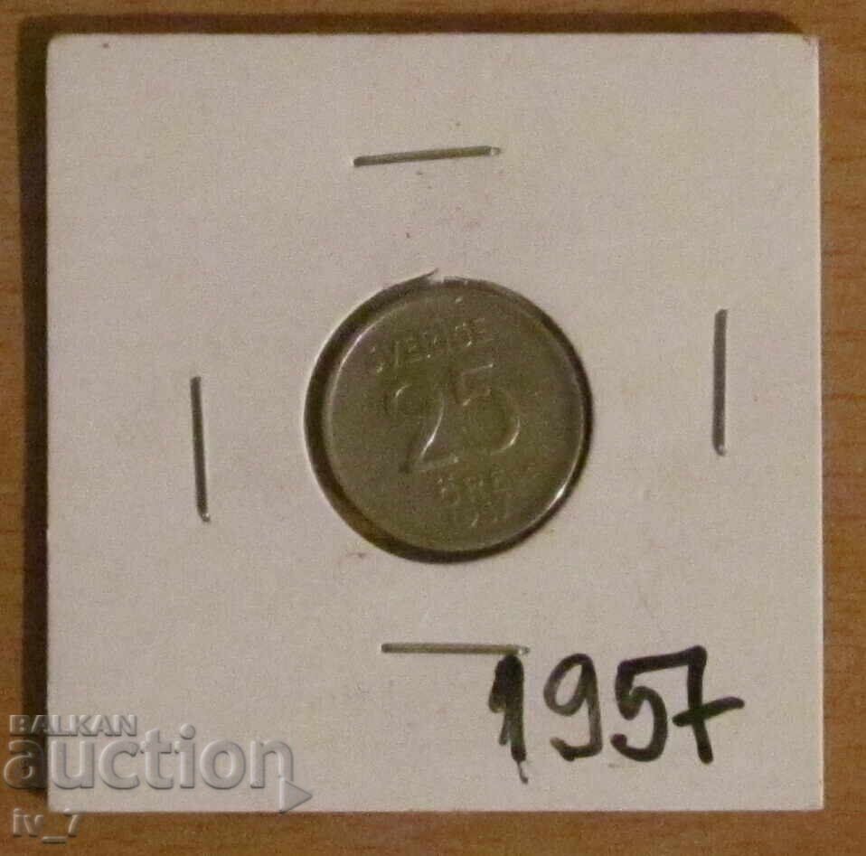 25 ĬORE 1957, SUEDIA - Argint 25 ĬORE 1957, SUEDIA - Argint