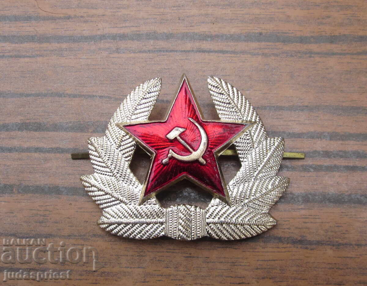 Αυθεντική Ρωσική Σοβιετική Στρατιωτική Κόκαρδα Σήμα με Σήμανση Αυθεντική Ρωσική Σοβιετική Στρατιωτική Κόκαρδα Σήμα με Σήμανση