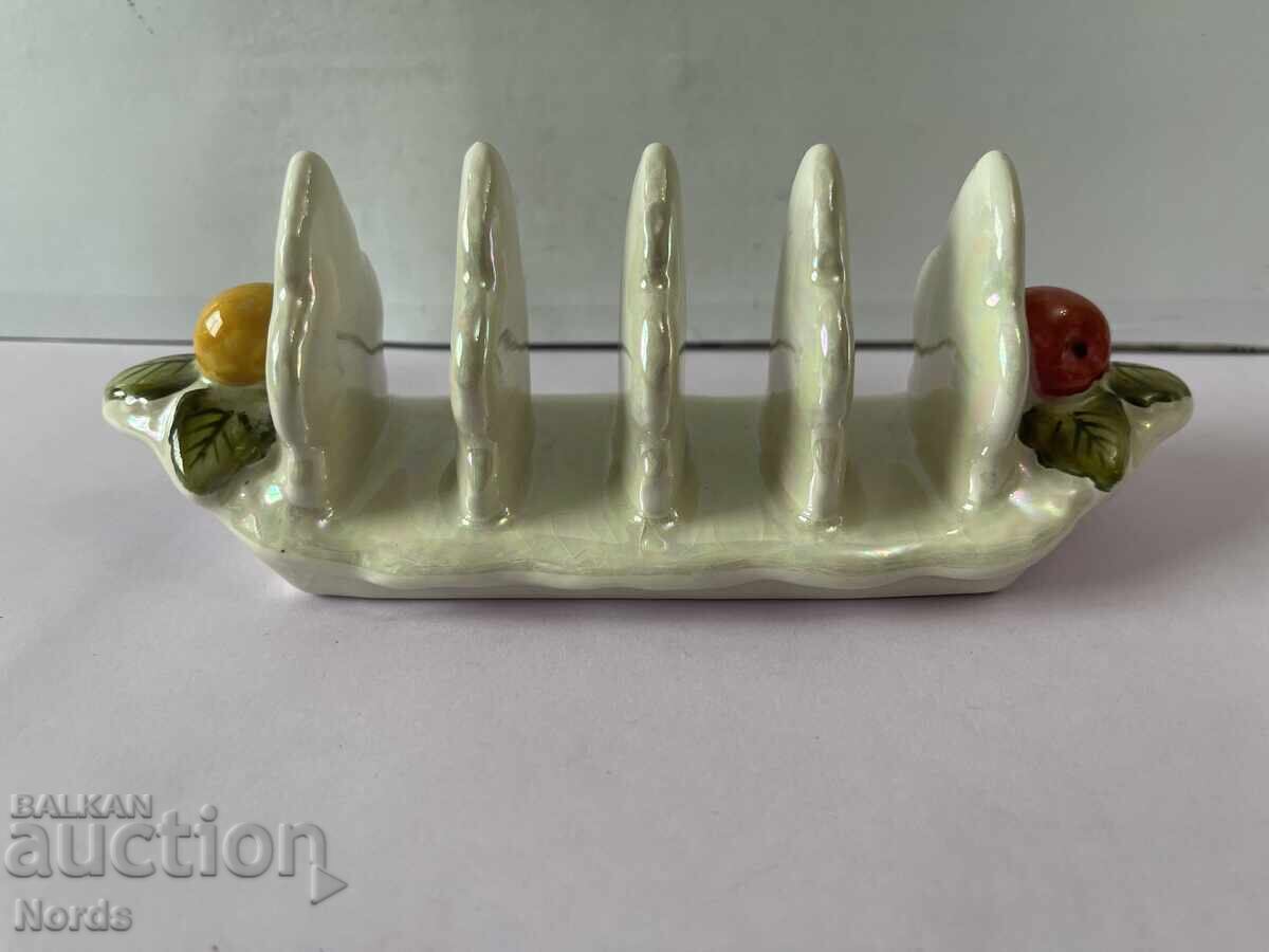 Порцеланова поставка за препечени филийки Порцеланова поставка за препечени филийки