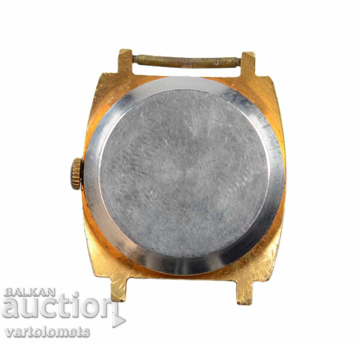 Auction  Men's watch ZIM USSR with gold plating 10 Mk - not working