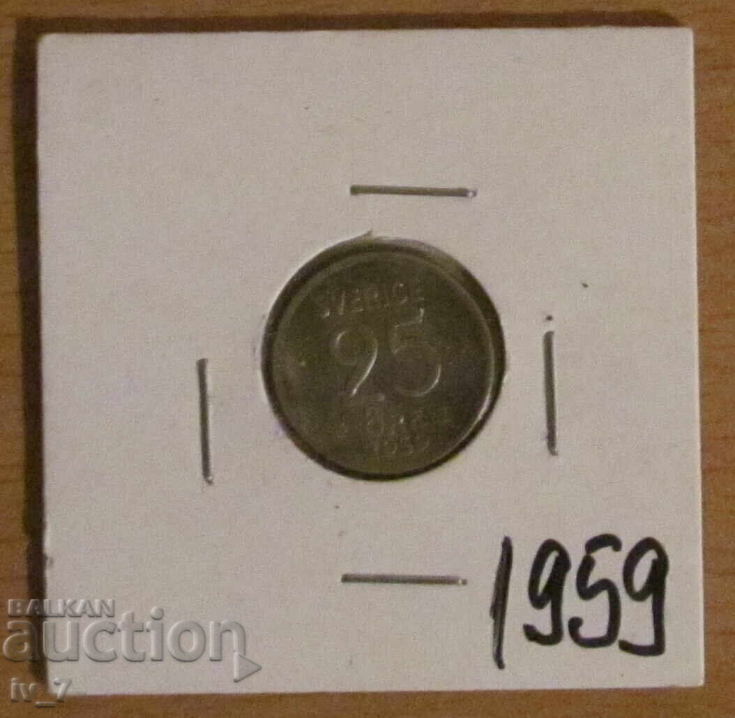 25 ĬORE 1959 godina, SUEDIA - Argint