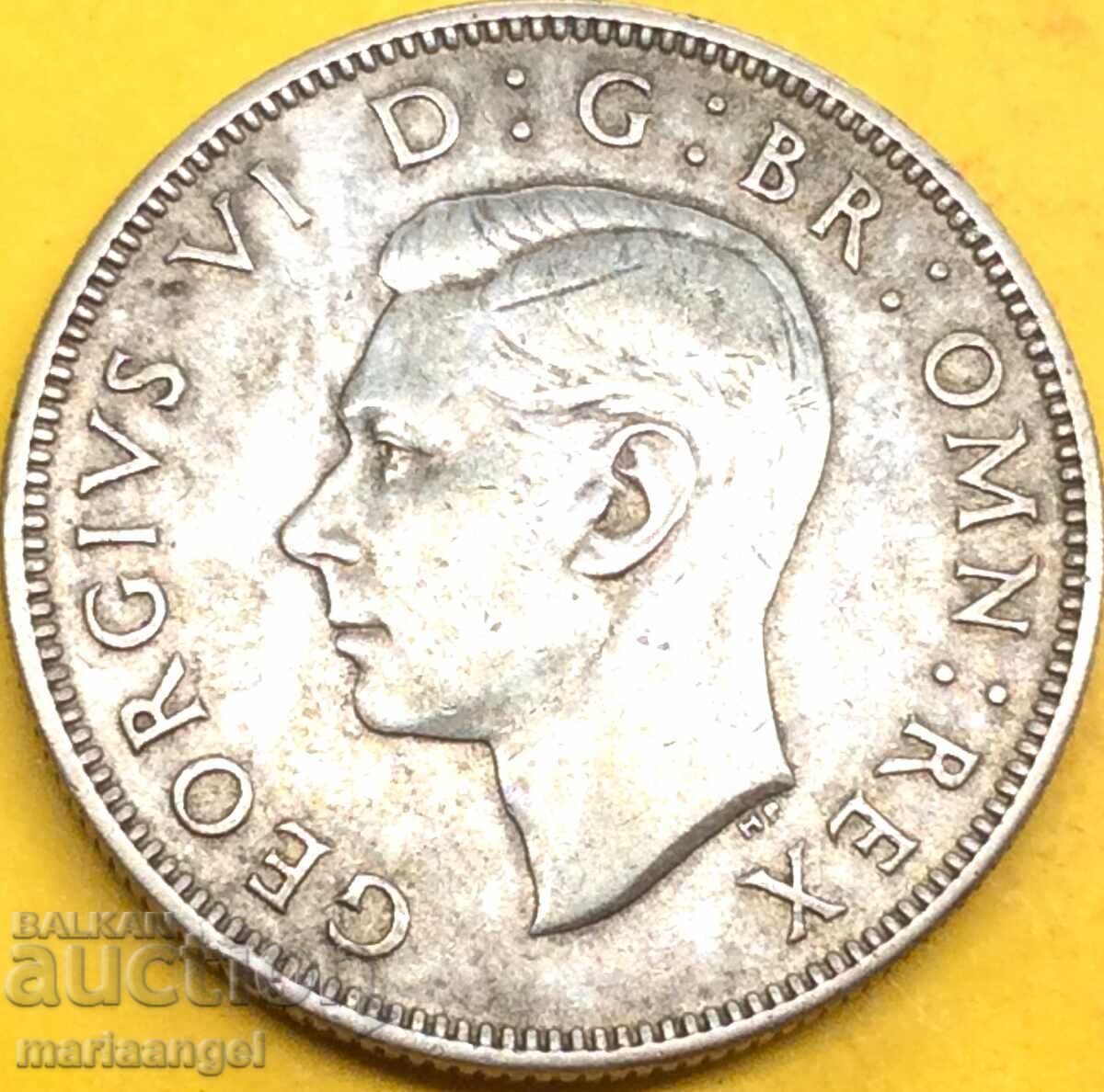 1 Shilling 1929 Marea Britanie Argint - 6