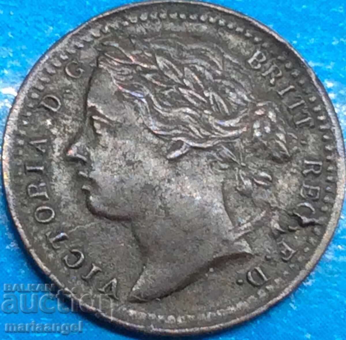 Μεγάλη Βρετανία 1/3 Farthing 1868 Victoria - Rare - 7