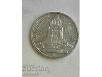 Silver Coin 3 Mark 1913 Germany Saxony Battle of Leipzig