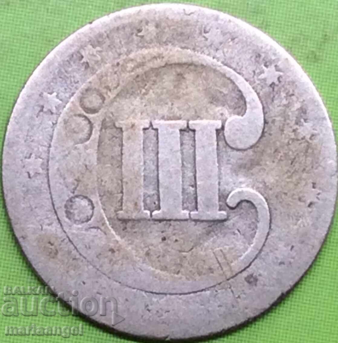 3 σεντ 1853 ΗΠΑ - 7
