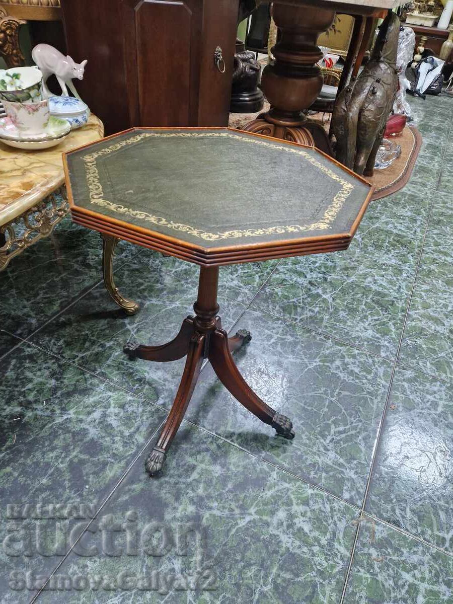 Μοναδικό αγγλικό ξύλινο, αντίκας τραπεζάκι - 6