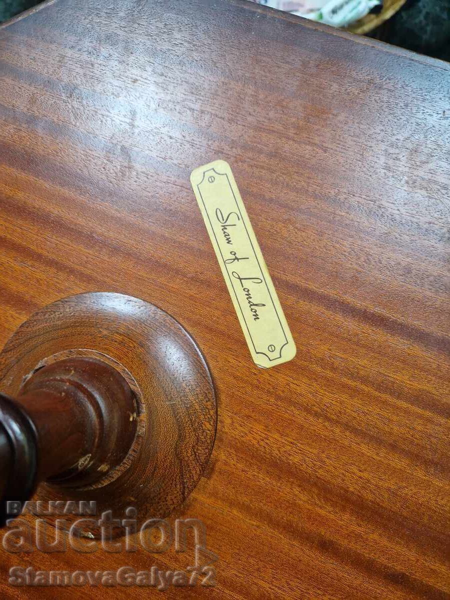 Μοναδικό αγγλικό ξύλινο, αντίκας τραπεζάκι - 7