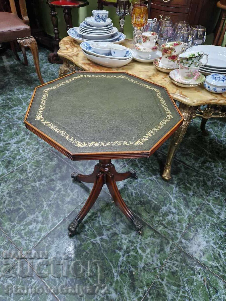 Μοναδικό αγγλικό ξύλινο, αντίκας τραπεζάκι