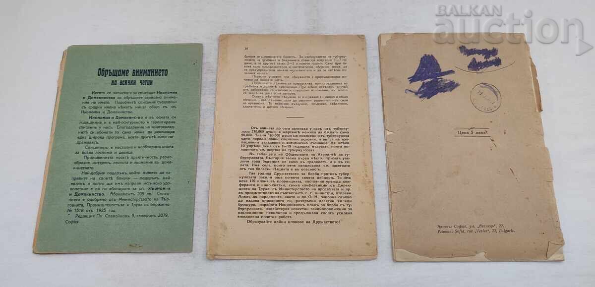 FIGHT AGAINST TUBERCULOSIS LOT 3 PIECES 1929/33 with price 20.00 BGN | € 10.23 FIGHT AGAINST TUBERCULOSIS LOT 3 PIECES 1929/33 with price 20.00 BGN | € 10.23